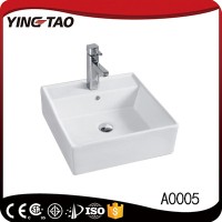 Good quality high tempretured Foshan ceramic wall-hung basin hand wash sink basin lavabo model