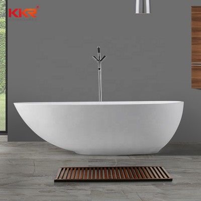 KKR freestanding bathtub stone solid surface artificial stone bathroom bathtub